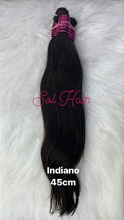 Cabelo Liso - Natural Indiano 45cm - 50g