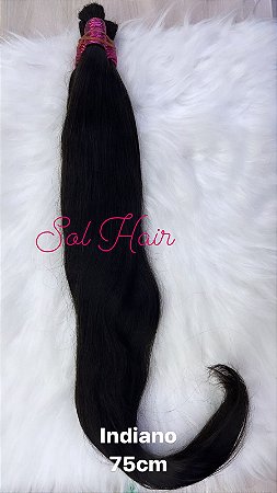 Cabelo Liso - Natural Indiano 75cm - 50g