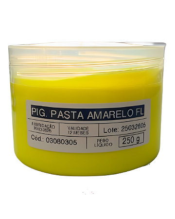 Pigmento em Pasta Amarelo FLUOR 250g