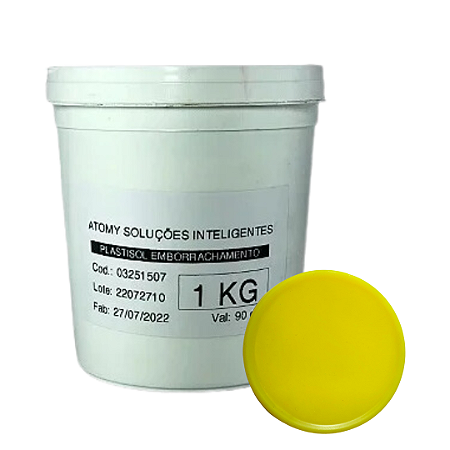 Plastisol Para Emborrachamento Amarelo Flúor
