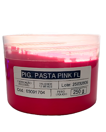 Pigmento em Pasta Rosa FLUOR 250g