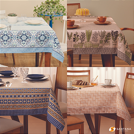 Toalha De Mesa POP Retangular Estampada 6 Lugares 140x210cm Lepper