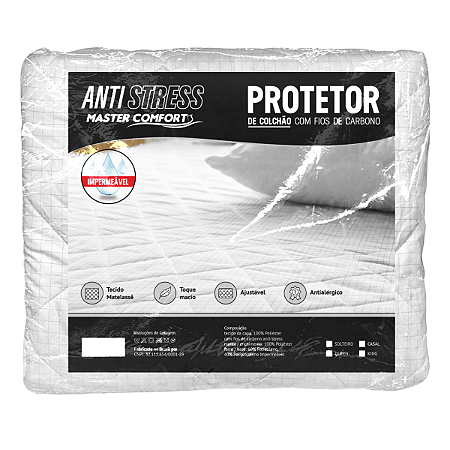 Protetor De Colchão King Antistress Matelado - 193x203x42cm