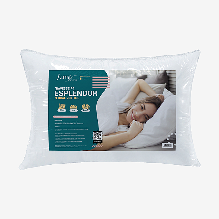 Travesseiro Esplendor Percal 200 Fios - Extra Macio 50x70cm