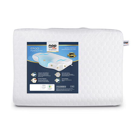 Travesseiro Cervical Anatômico Nap Home Ergo Pro Perfect Fit