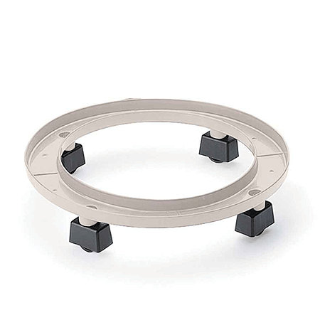 Suporte Para Botijão De Gás e Galão De Água Nitron C/ Rodas - Branco