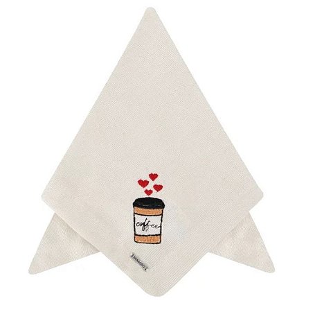 Guardanapo Linhão Off White I Love Coffee