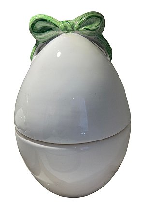 Pote Ovo com Laço Verde