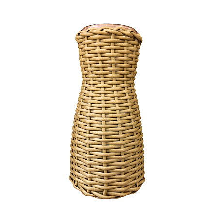 VASINHO DE VIDRO COM VIME