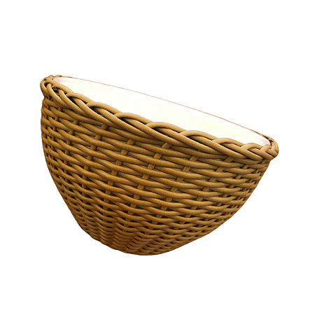 BOWL CERAMICA COM VIME M 1L
