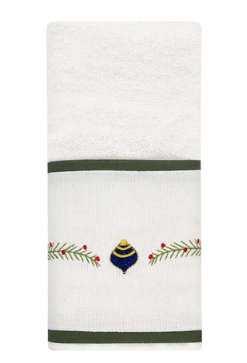 Toalha de Lavabo Off White Xmas Day