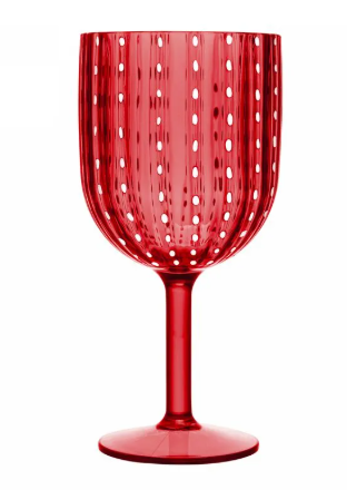 Taça de Acrílico Orquídea Vermelha 350ML