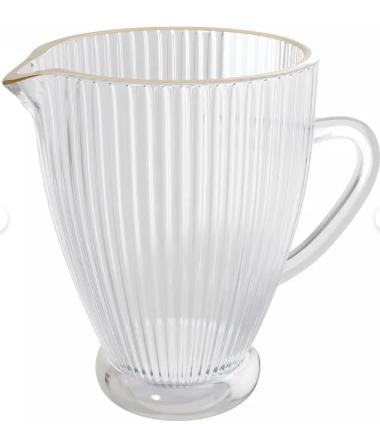 Jarra de Vidro com Fio de Ouro Lines 1,3L