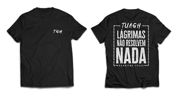 T-SHIRT FRASES - LÁGRIMAS