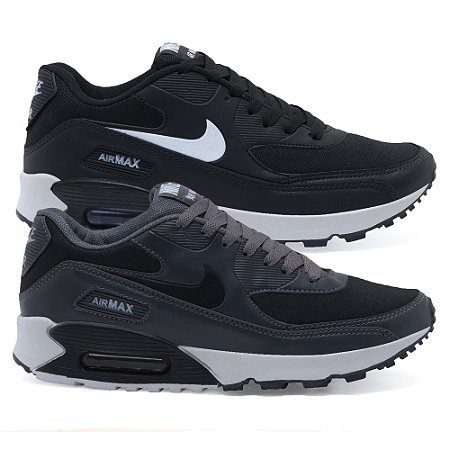 air max preto branco e cinza