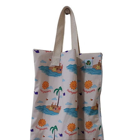 Saco Impermeável para Fraldas Ecológicas - Praia