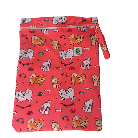 Necessaire para Fraldas Dog Rosa