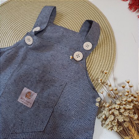 Jardineira Infantil Azul