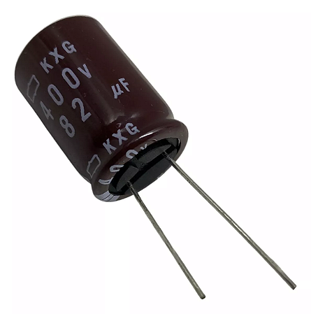 Capacitor Eletrolítico 82uf 400v 16x25mm 105c° Graus