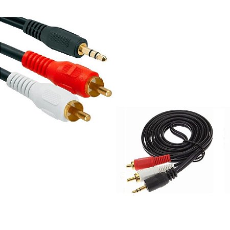 Cabo de Audio P2 Macho x RCA Macho 1.5M MBtech