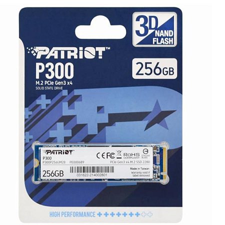 HD SSD M.2 NVME  PATRIOT P300 256 GB 2280