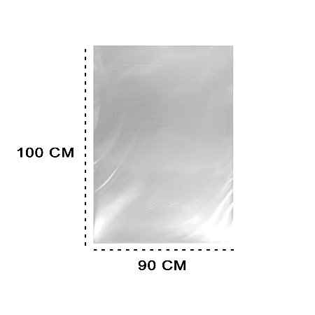 SACO PLÁSTICO TRANSPARENTE 90X100 BD - 1 KG