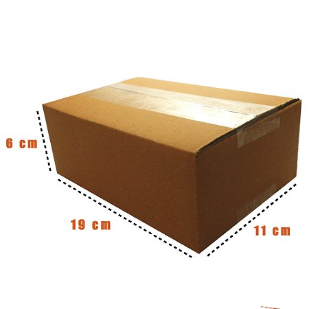 Caixa de Papelão Colorida C1 19x11x6,5 cm - 50 Unidades