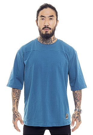 Camiseta Oversized Infinity Básica Azul