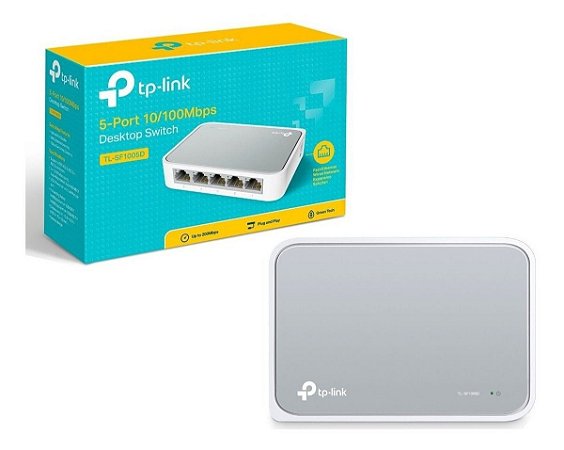 Switch TP-Link 5 portas TL-SF1005D 10/100