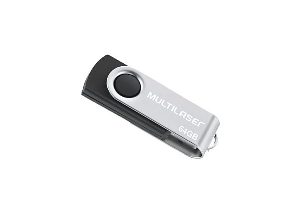 Pendrive Multilaser TWIST Preto 32GB