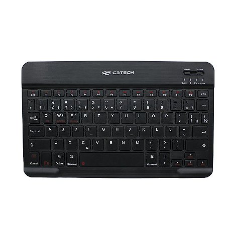 Teclado Sem Fio Bluetooth K-BT40BK Preto Mini C3Tech