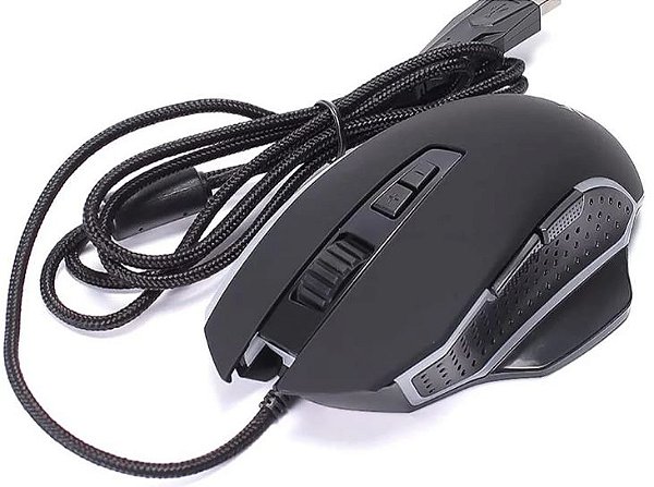 Mouse gamer Knup KP-MU006 4800 dpi Trible Led 7 botões