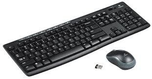 Kit Teclado e Mouse Logitech Wireless Combo MK270