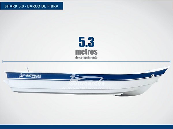 Barco de fibra 5 metros Shark 5.0
