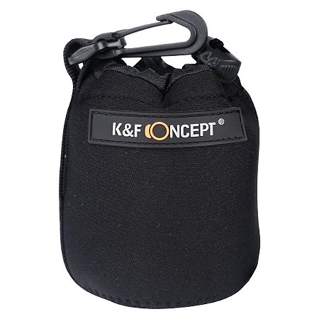 Case Porta Lente Neoprene K&F - Pequeno