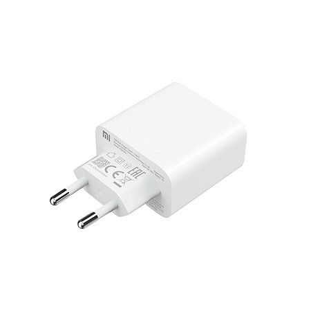 Carregador Ultra Rápido 33W 2 Saídas USB XIAOMI (Branco)
