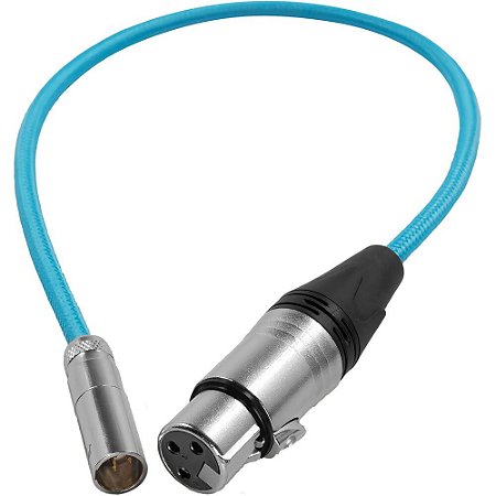 Kondor Blue Cabo Áudio Mini-XLR Macho P/ XLR Fêmea (40cm)