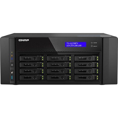 Storage NAS QNAP TS-H1290FX-7302P-64G-US de 12 Baias