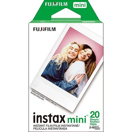 Filme instantâneo Fujifilm Instax com 20 poses (Borda Branca)