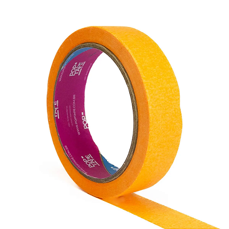 Fita Crepe Laranja Flúor 24mm x 30m Pop Tape