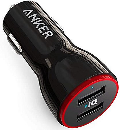 Carregador Veicular Anker PowerDrive 2x USB (Anatel)