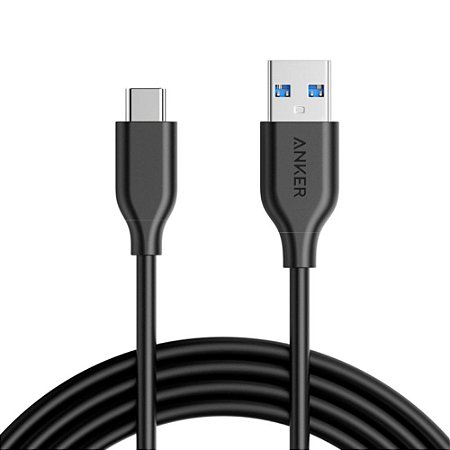 CABO ANKER Powerline USB-C-USB 3.0 1,8M PRETO