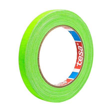 Fita de tecido TESA - Gaffer Tape 12mm X 25m Verde Fluor (Spike)