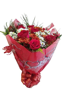 Buquê Amor Intenso – 10 Rosas Vermelhas Deslumbrantes