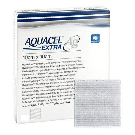 CURATIVO DE HIDROFIBRA AQUACEL AG EXTRA 10X10CM