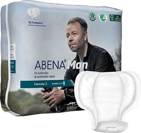 ABSORVENTE ABENA MAN FORMULA 2 C/ 15UND ABENA