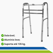 ANDADOR ALUMÍNIO COM 3 BARRAS HIDROLIGHT