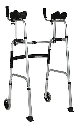 ANDADOR ALUMINIO COM 2 RODAS FST8230 ZIMEDICAL