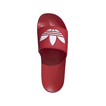 chinelo adidas vermelho e branco