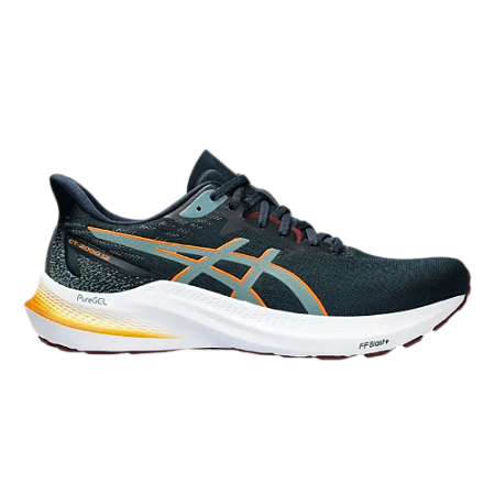 TÊNIS GT- 2000 12 ASICS - VERDE MUSGO E LARANJA